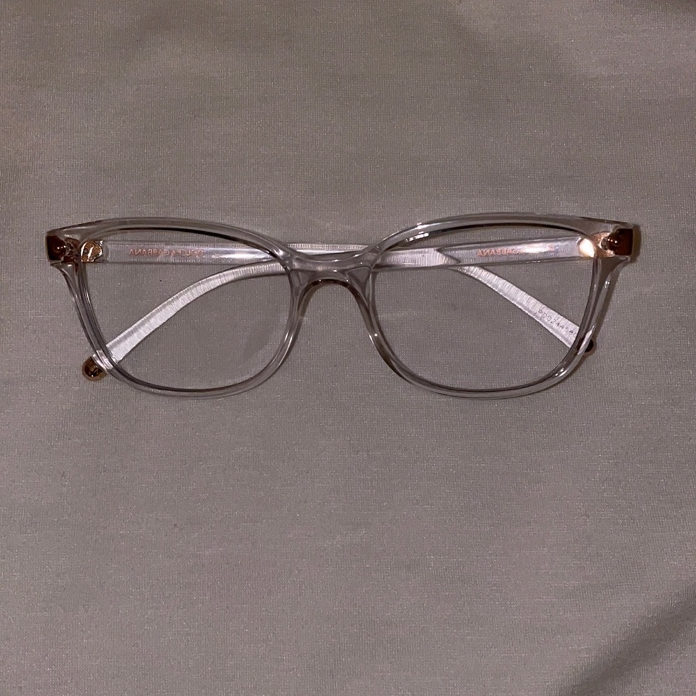 Dolce & Gabana clear prescription glasses